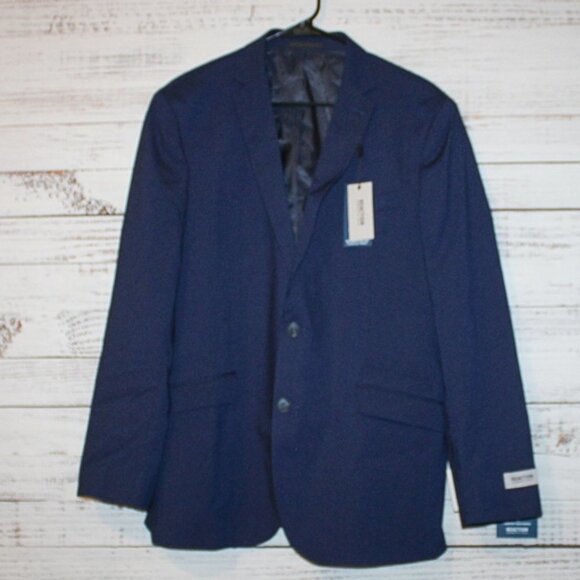 Reaction Kenneth Cole Techni-Cole Stretch Plaid Coat Size 42 Regular NWT - Picture 2 of 8